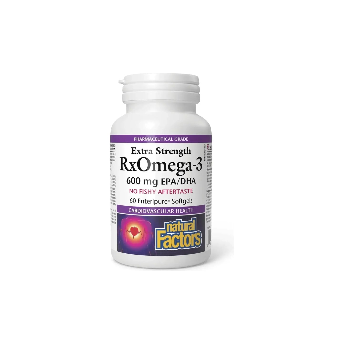 Natural Factors - Omega-3 600mg, 60 softgels - GOLDFARMACI