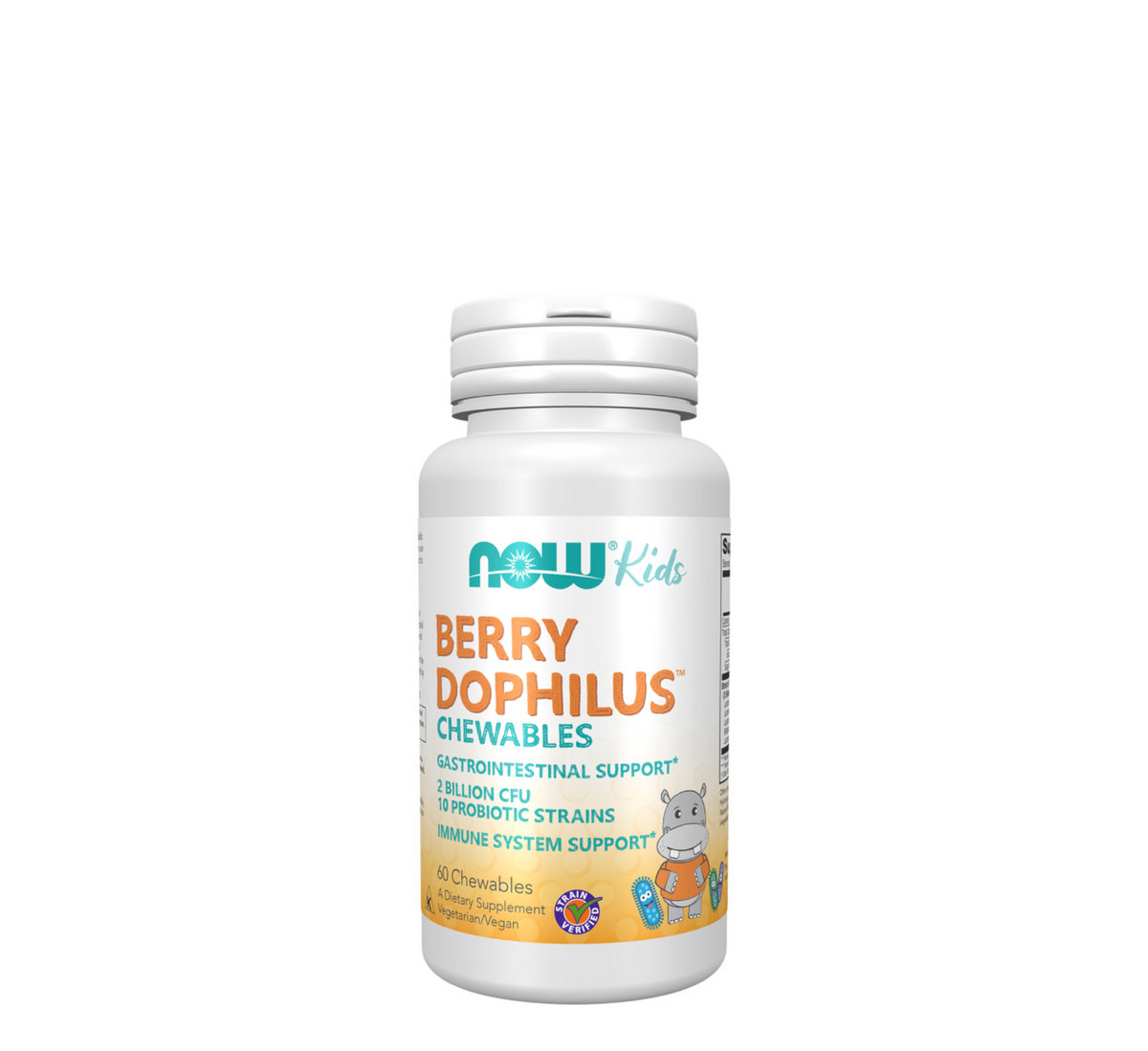 NOW BerryDophilus Kids, 60 tableta të përtypshme