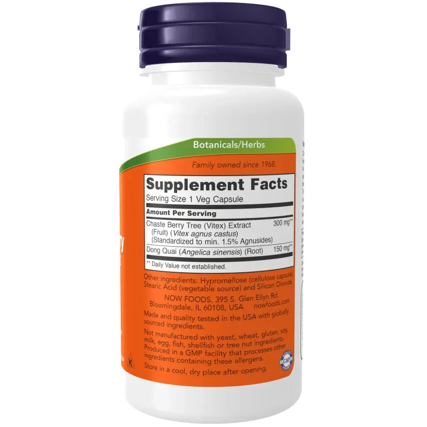 Now - Chaste Berry Vitex Extract 300 mg - GOLDFARMACI