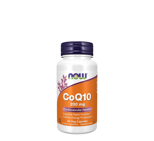 NOW CoQ10 200 mg, 60 vegetable capsules