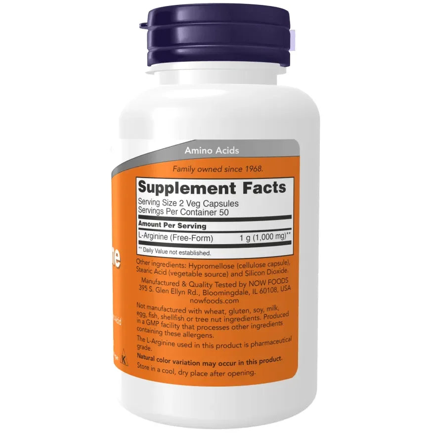 Now - L-Arginine 500 mg - GOLDFARMACI