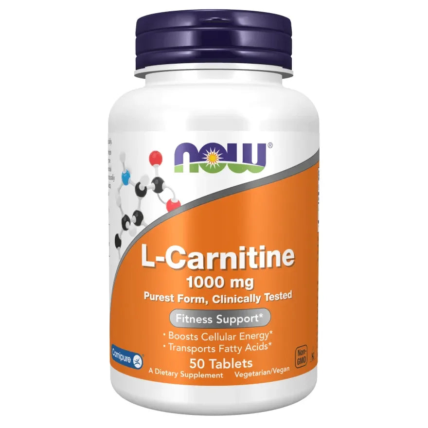 NOW L-Carnitine 1000 mg: Energy Production & Fat Metabolism – GOLDFARMACI