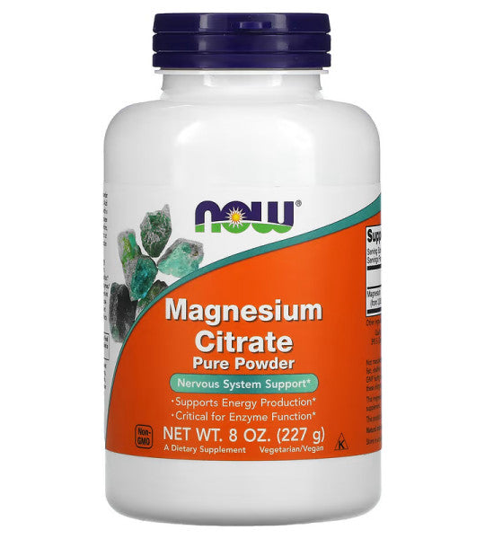 NOW Magnesium Citrate Pure Powder 8 oz 227 g