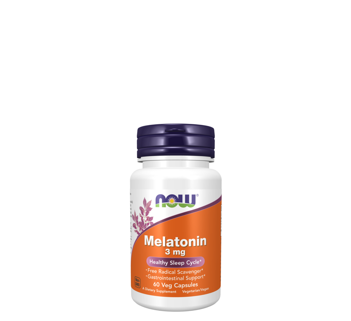 NOW - Melatonin 3 mg – 60 Veg Capsules