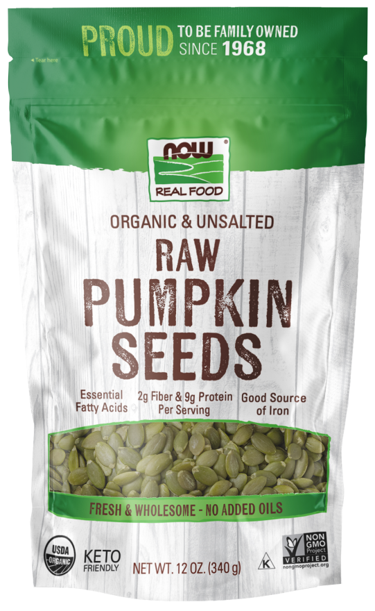 NOW Organic Pumpkin Seeds 340 g