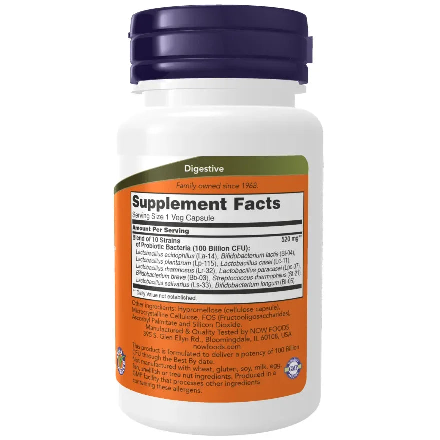 Now - Probiotic-10™ 100 Billion - GOLDFARMACI