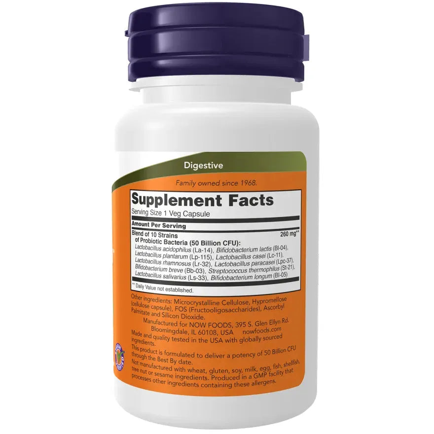 Now - Probiotic-10™ 50 Billion - GOLDFARMACI