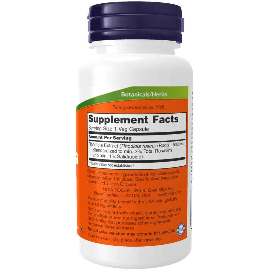 Now - Rhodiola 500 mg - GOLDFARMACI