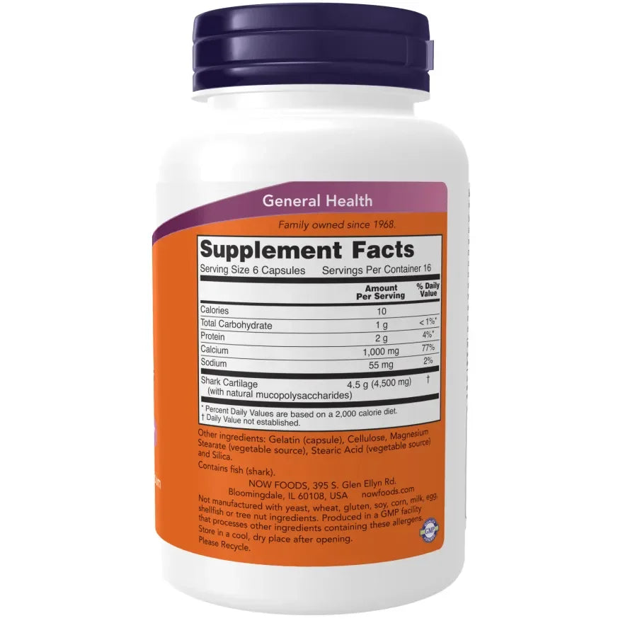 Now - Shark Cartilage 750 mg - GOLDFARMACI