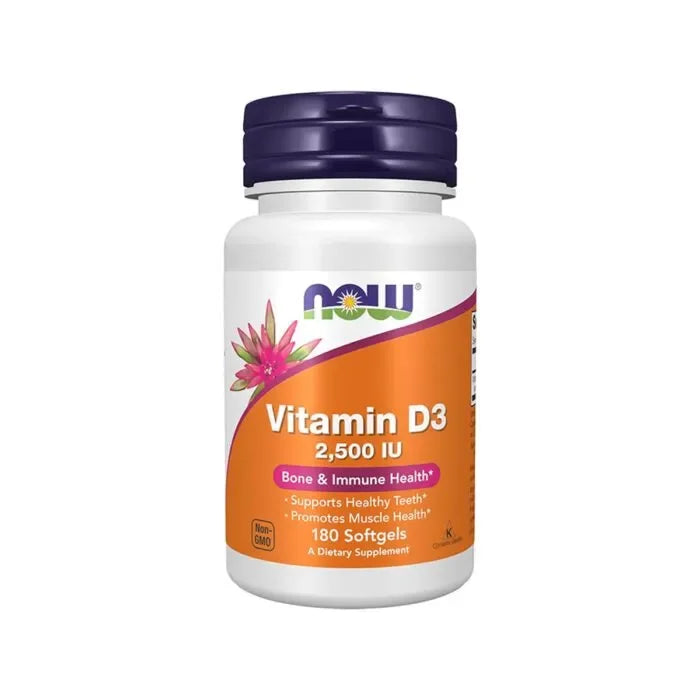 NOW - Vitamin D3 2500 IU - 180 Softgels