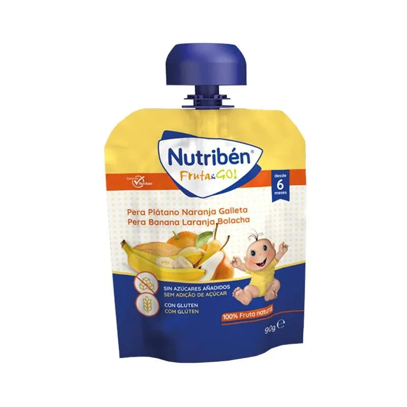 Nutribén - Fruit & Go Pear Banana Orange Cookie 6+ - GOLDFARMACI