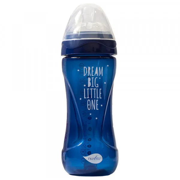 Nuvita - Materno Feel Anti-Colic Baby Bottle (Dark Blue) - GOLDFARMACI