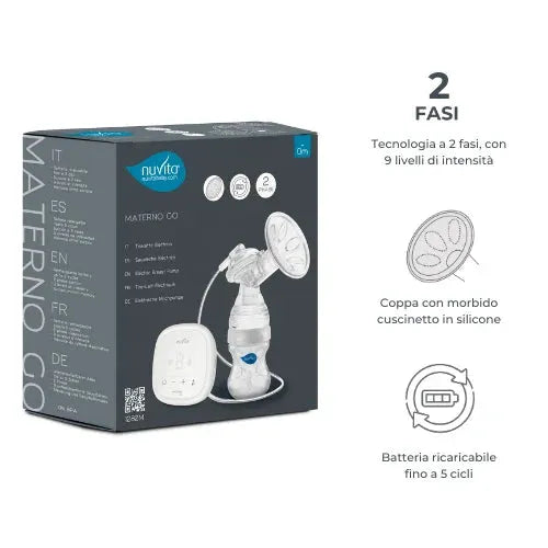 Nuvita - Single electric breast pump - Materno Go 1282M - GOLDFARMACI