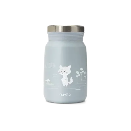Nuvita - Stainless steel thermal container for liquid and solid food - 4471/ 4472 - GOLDFARMACI