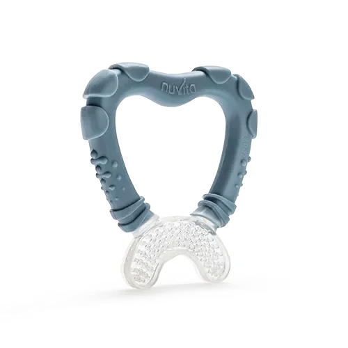 Nuvita - Teether-gum cleaner 4 months + - GOLDFARMACI