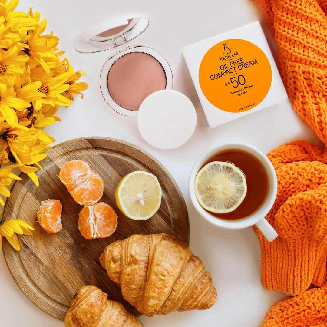 Youth Lab - Oil Free Compact Cream SPF 50 Combination / Oily Skin - Light - GOLDFARMACI