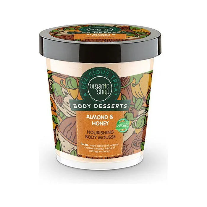 Organic Shop - Almond & Honey Nourishing Body Mousse - GOLDFARMACI