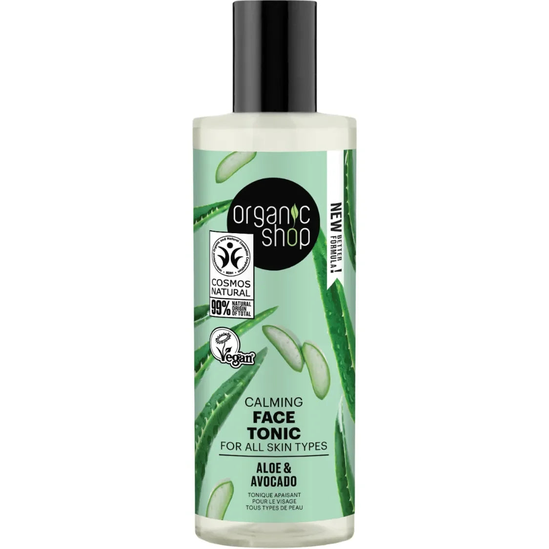 Organic Shop - Aloe & Avocado Calming Face Tonic - GOLDFARMACI