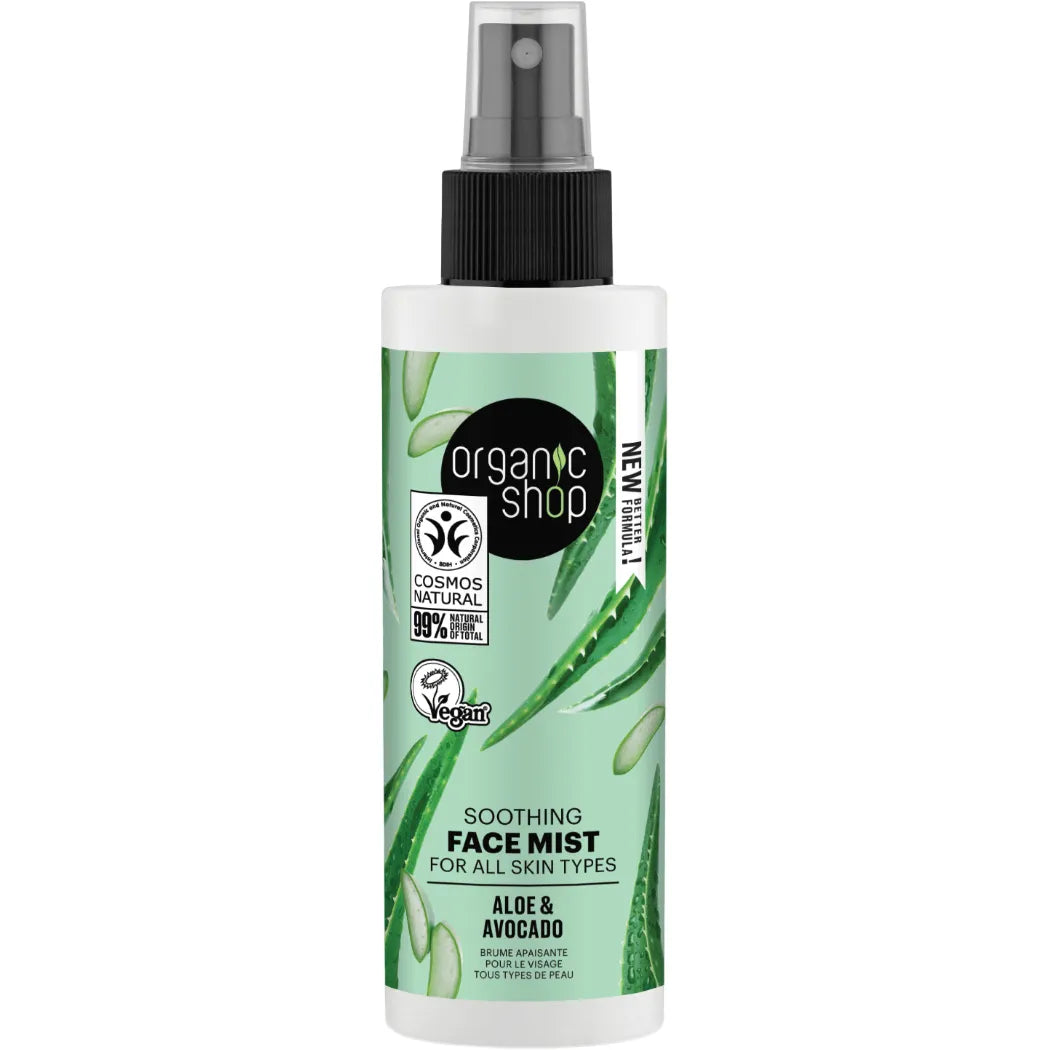 Organic Shop - Aloe & Avocado Soothing Face Mist - GOLDFARMACI