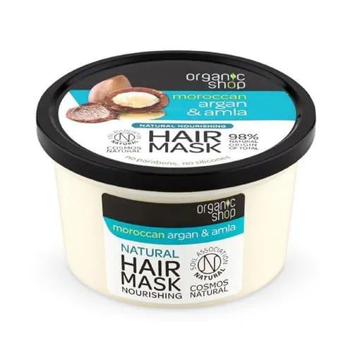 Organic Shop - Argan & Amla Nourishing Hair Mask - GOLDFARMACI