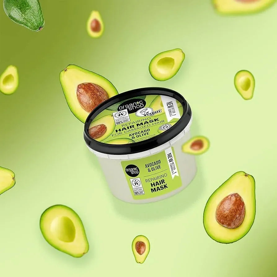 Organic Shop - Avocado & Honey Repairing Hair Mask - GOLDFARMACI