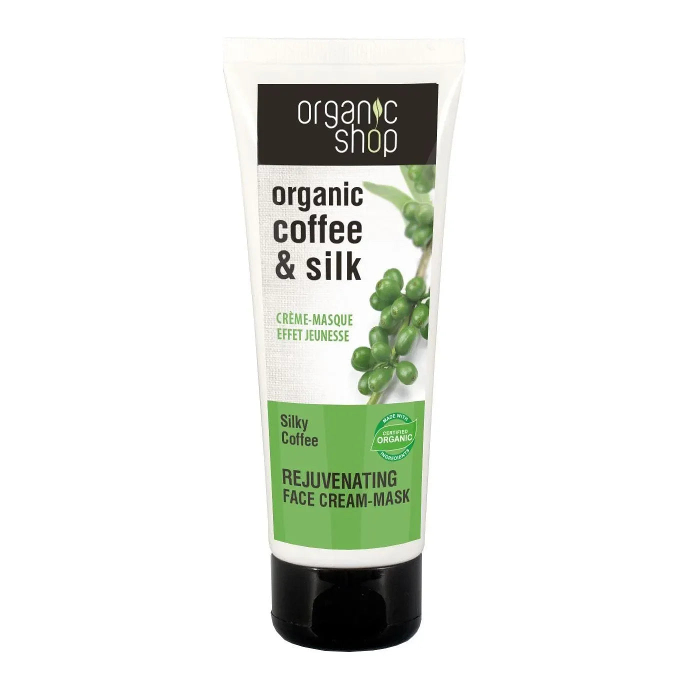 Organic Shop - Coffee & Silk Rejuvenating Face Cream-Mask - GOLDFARMACI