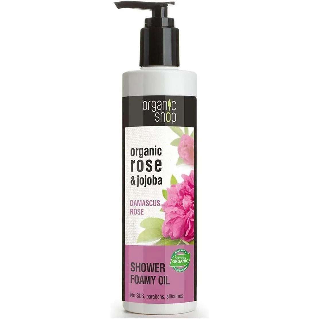 Organic Shop - Damascus Rose Shower Foamy Oil - GOLDFARMACI