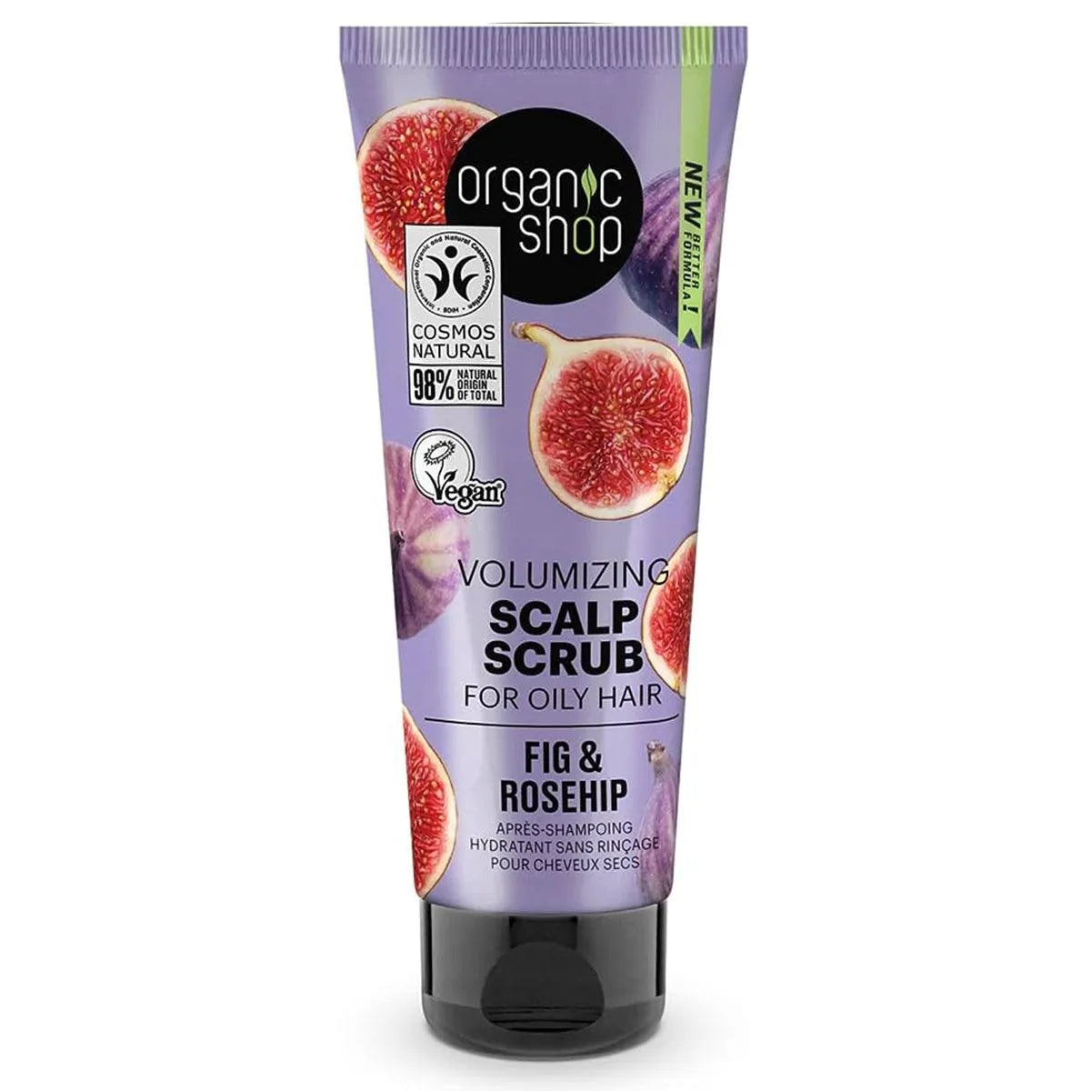 Organic Shop - Fig & Rosehip Volumizing Scalp Scrub - GOLDFARMACI