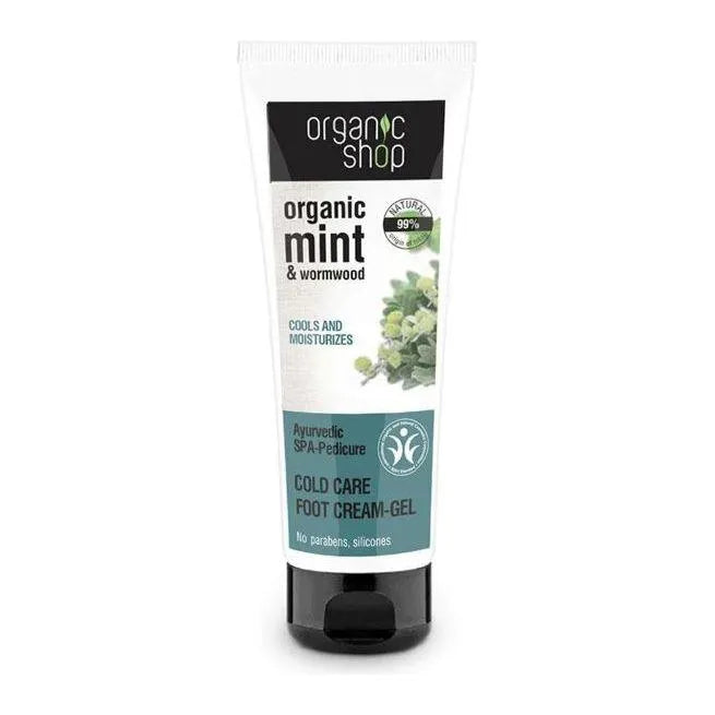 Organic Shop - Mint & Wormwood Foot Cream-Gel - GOLDFARMACI