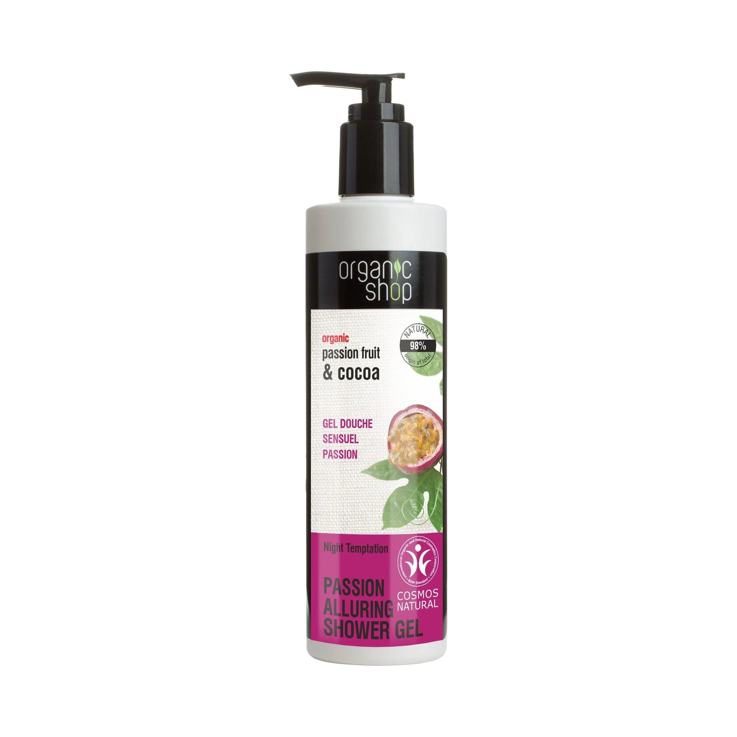 Organic Shop - Passion Fruit & Cocoa Passion Alluring Shower Gel - GOLDFARMACI