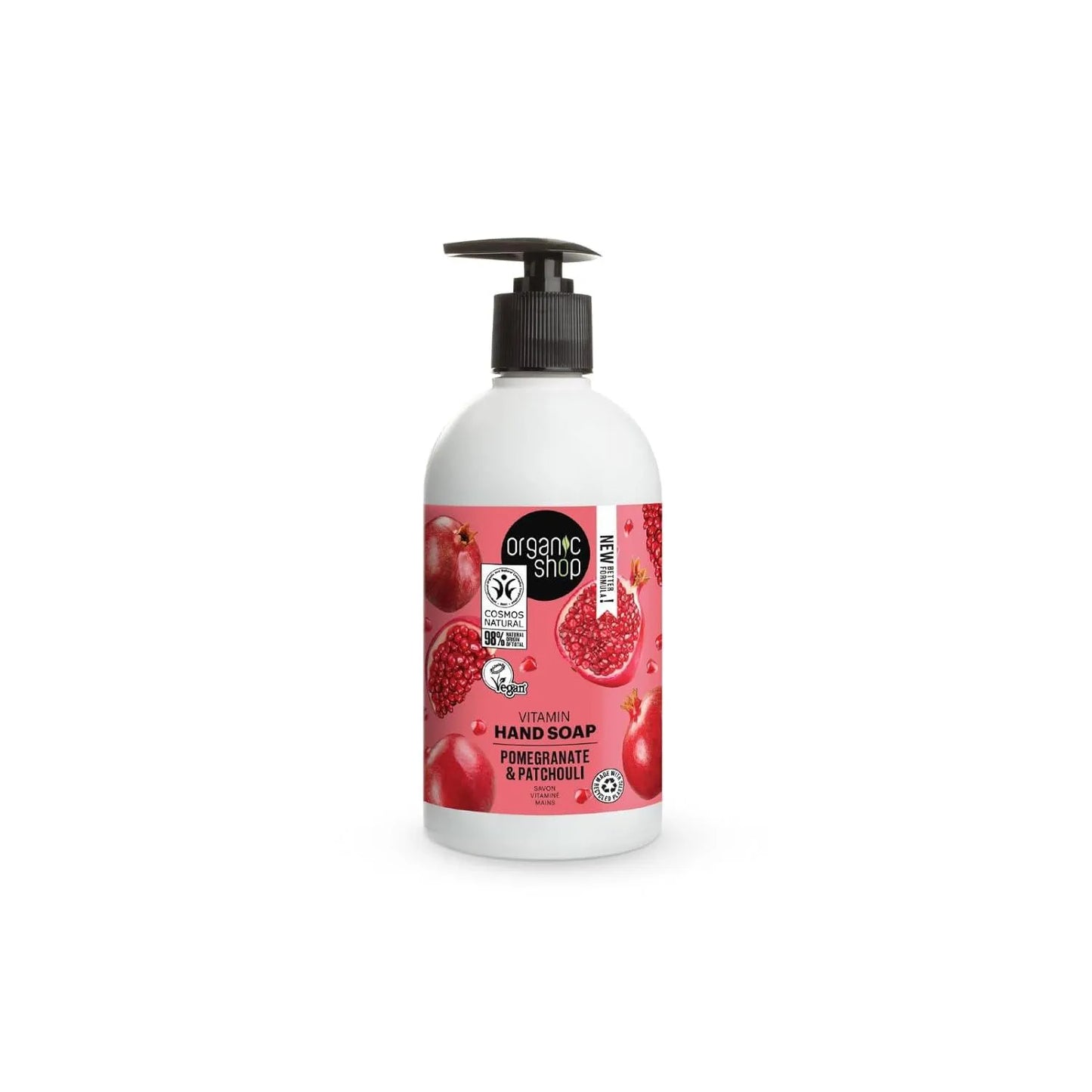 Organic Shop - Pomegranate & Patchouli Vitamin Hand Soap - GOLDFARMACI