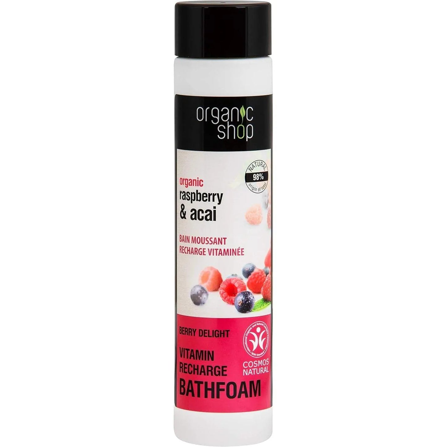 Organic Shop - Raspberry & Acai Vitamin Recharge Bath Foam - GOLDFARMACI
