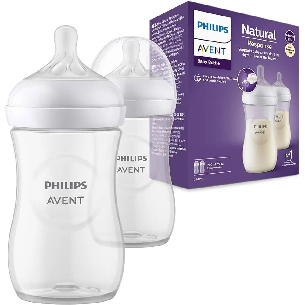 Philips Avent - Natural Response baby (Plastic) Bottle 260 ml - 2 pack - GOLDFARMACI