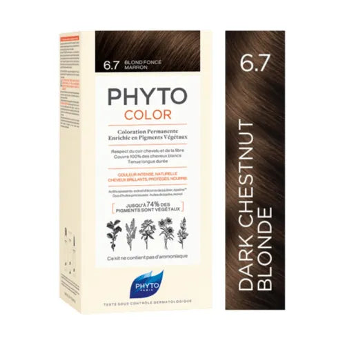 Phyto - Hair Color Dark Chestnut Blonde 6.7 - GOLDFARMACI