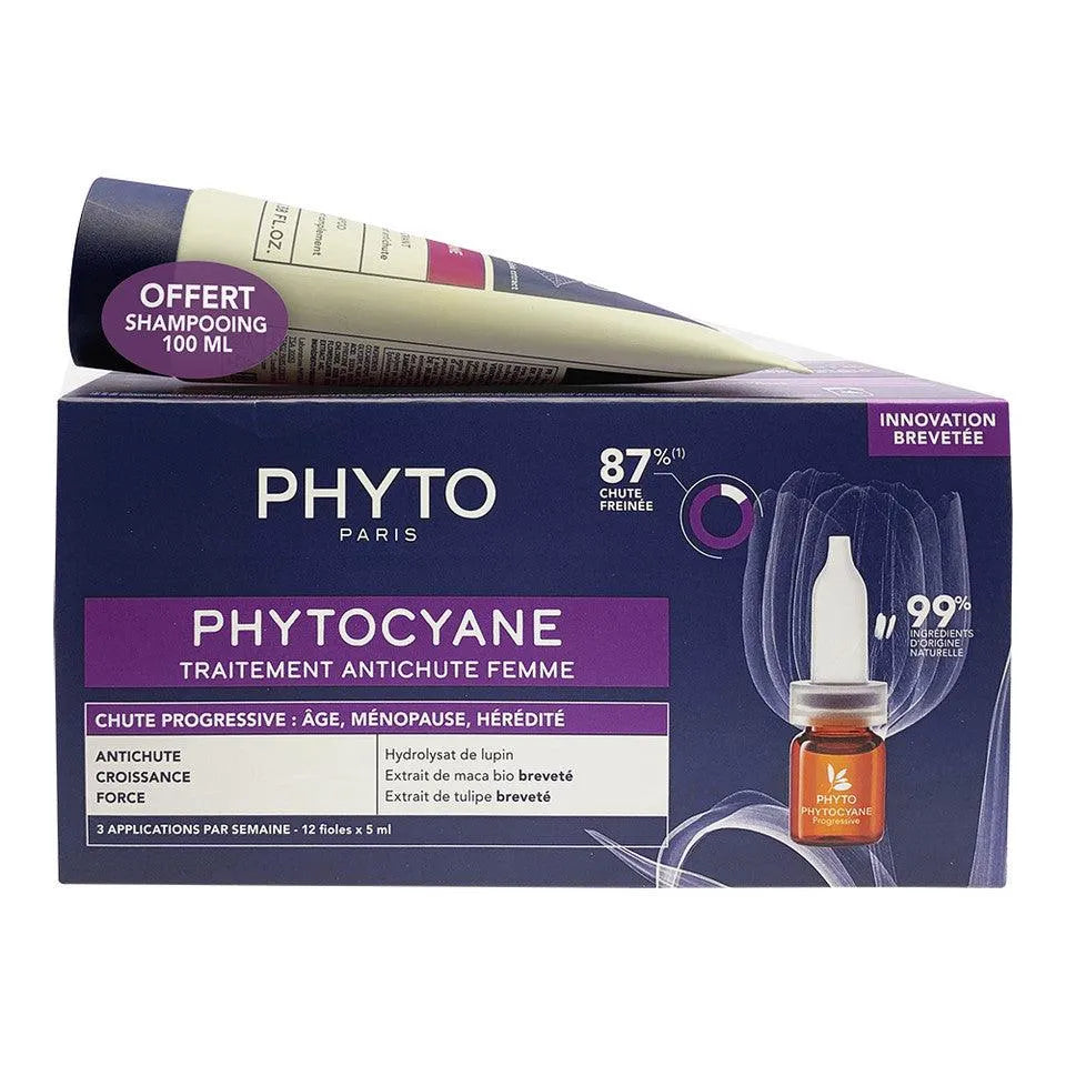 Phyto - Phytocyane Progressive + Free Shampoo Set - GOLDFARMACI