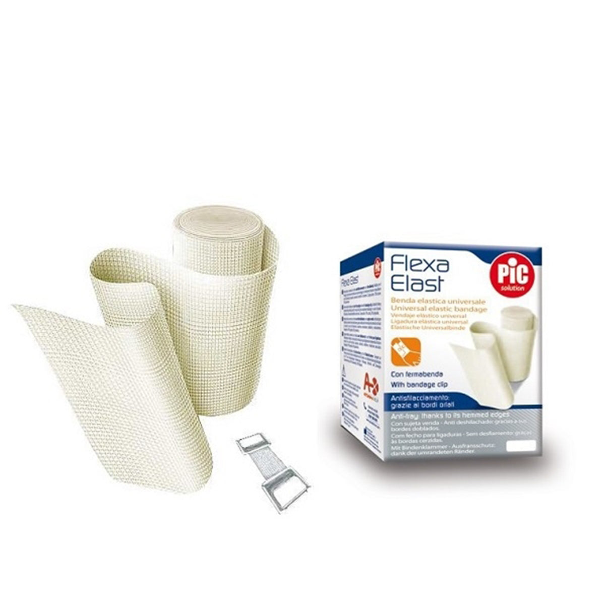Pic Elast White Elastic Bandage