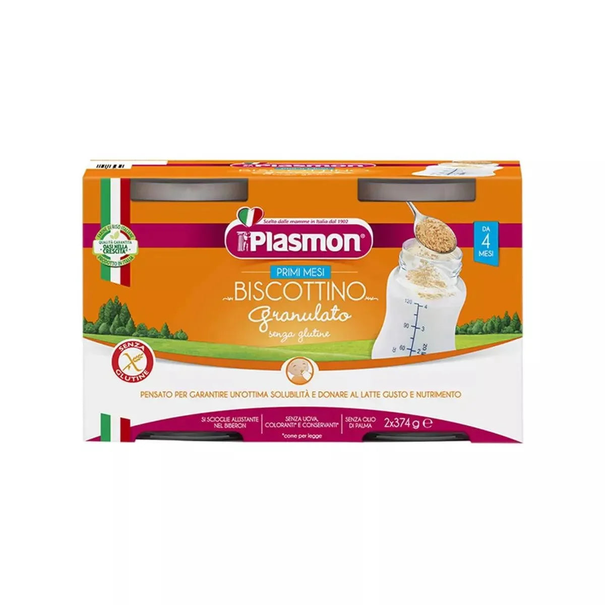 Plasmon – Granulated Biscottino, Gluten-Free (4m+) - GOLDFARMACI