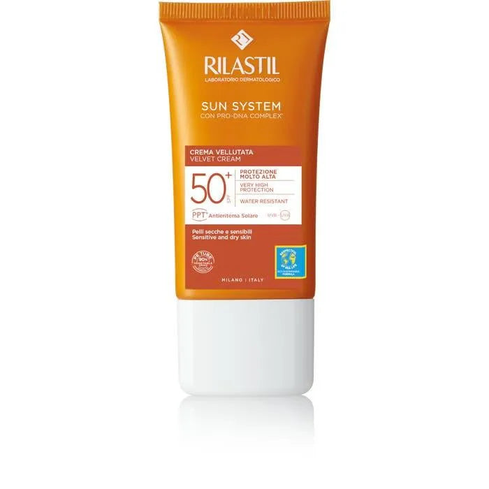 Rilastil - Sun System Velvet Touch Cream SPF50+ - GOLDFARMACI
