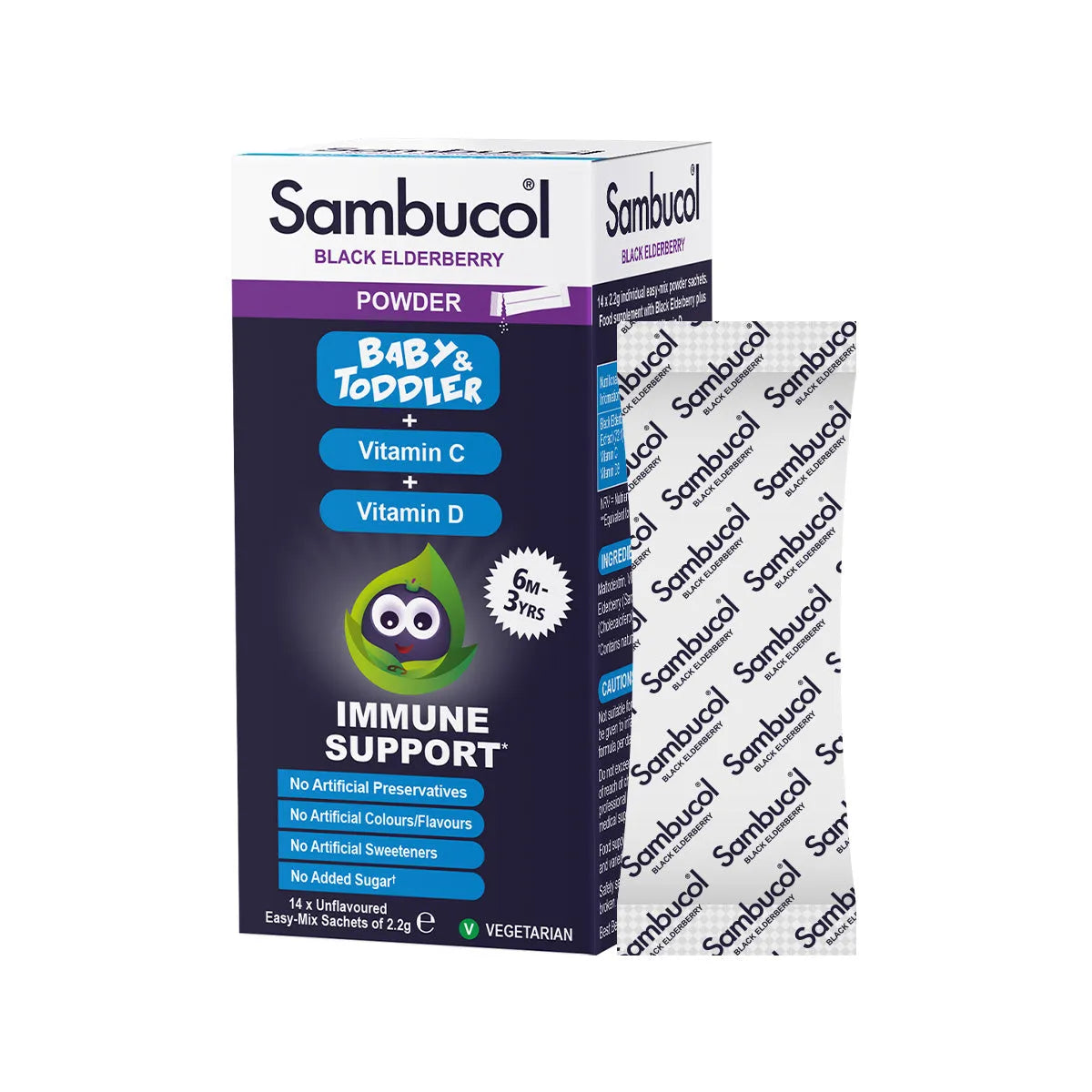 Sambucol - Baby & Toddler Powder, 14 Sachets - GOLDFARMACI