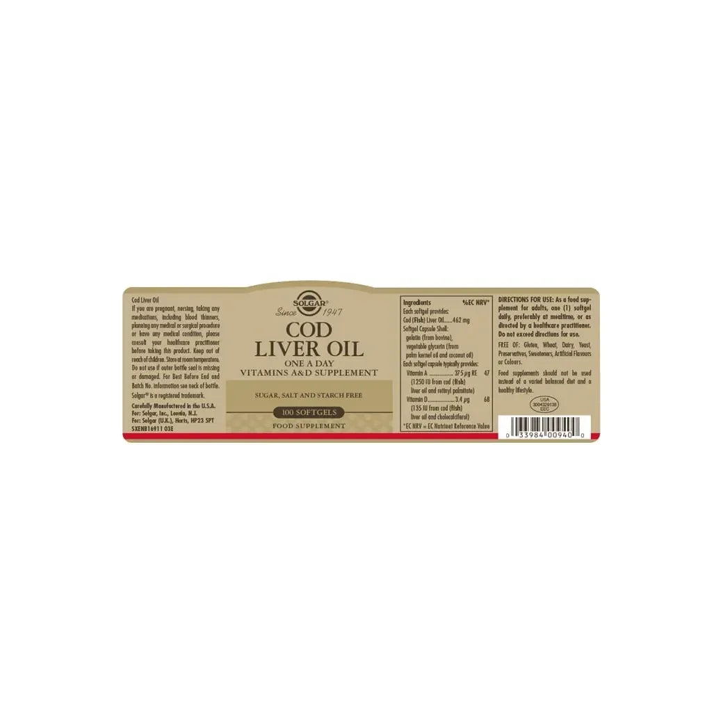 Solgar - Cod Liver Oil
