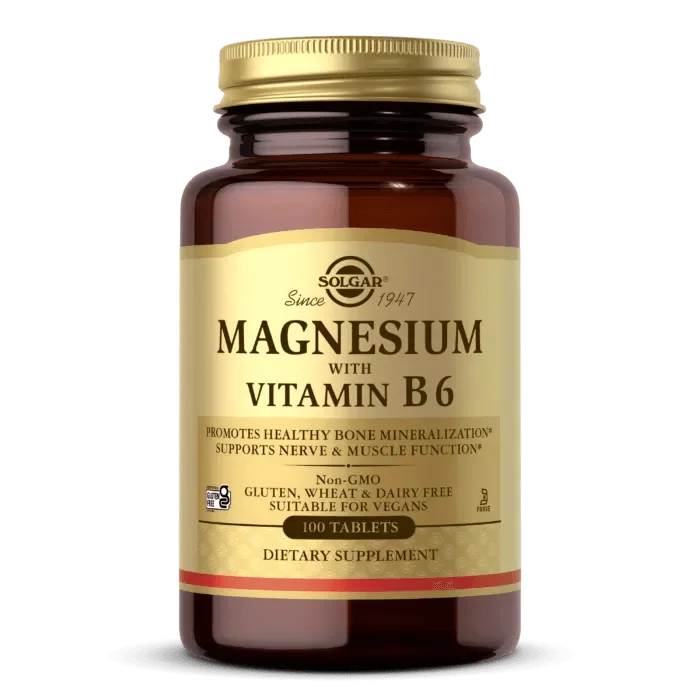 Solgar - Magnesium with Vitamin B6 100Tab - GOLDFARMACI