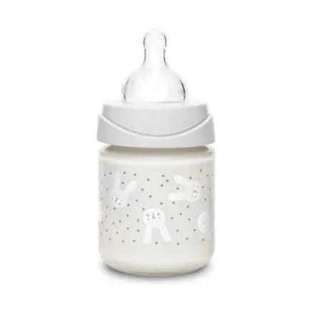 Suavinex - Premium glass wide neck bottle with round teat - GOLDFARMACI