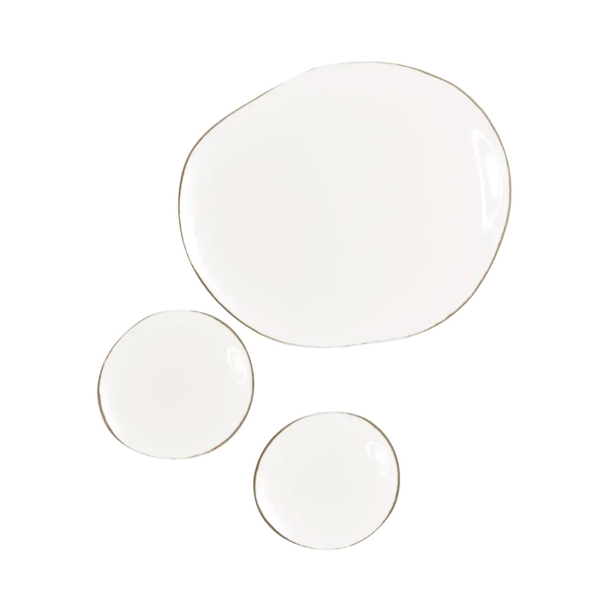 Three clear drops of 100% cold pressed virgin marula oil on a white background, Goldfarmaci skincare