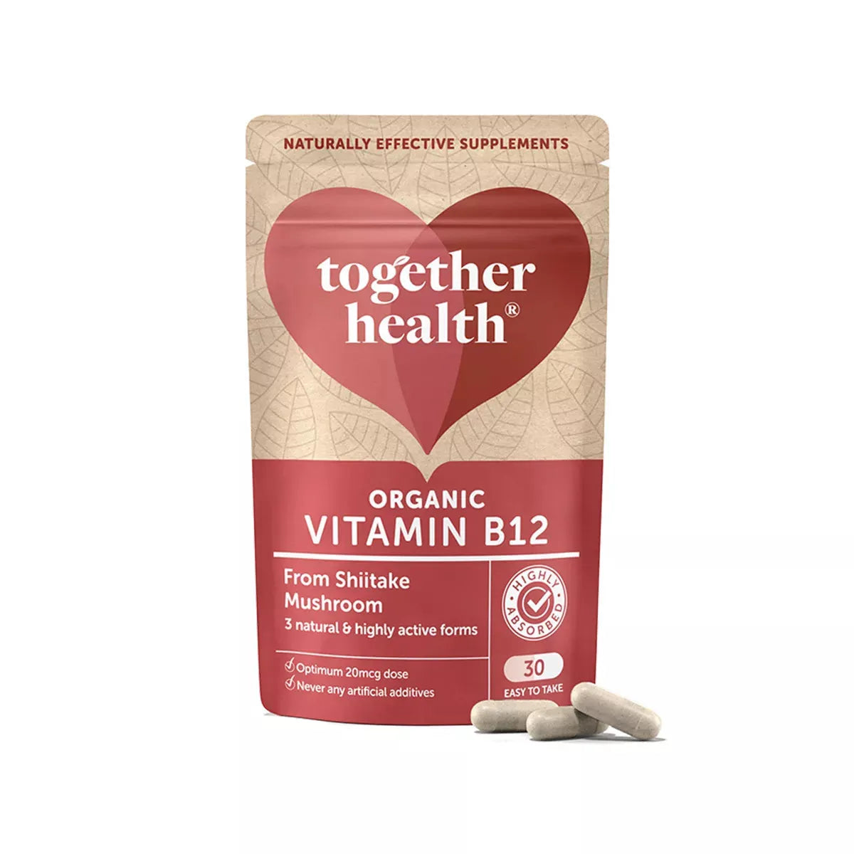 Together Health - Organic Vitamin B12 x30caps - GOLDFARMACI