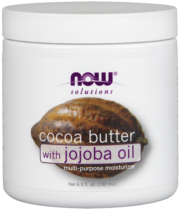 NOW Cocoa Butter with Jojoba Oil 184 g jar