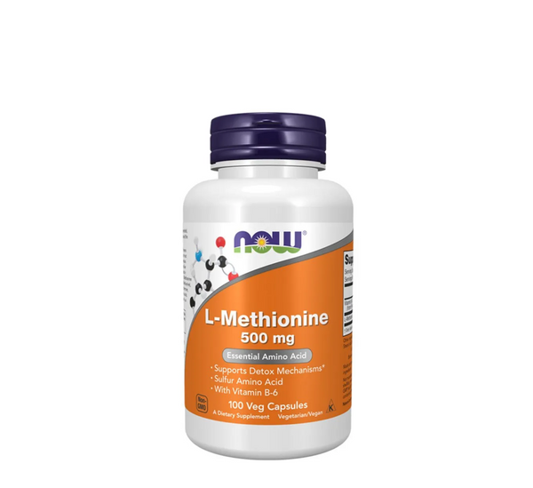 NOW L-Methionine 500 mg – 100 Capsules