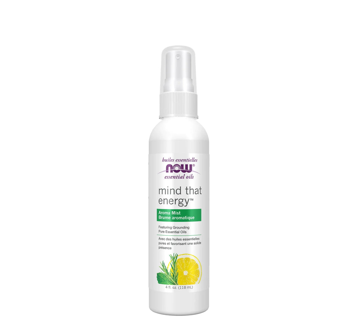 NOW Mind That Energy Aroma Mist – 118 ml - NOW Foods
