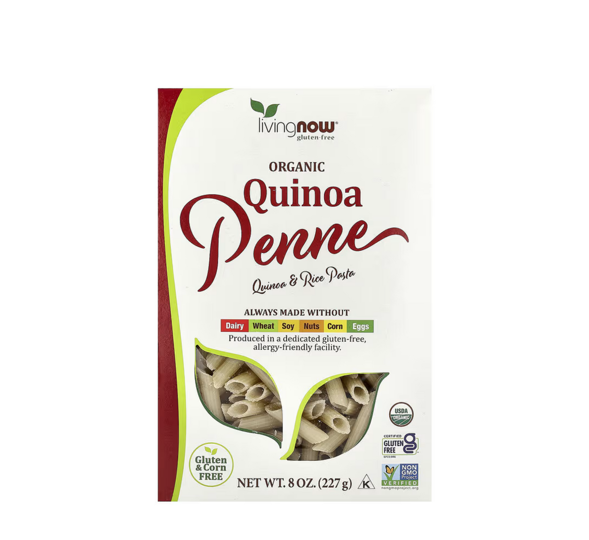 NOW - Organic Quinoa Penne Pasta - 227 g