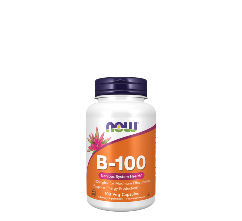 NOW - Vitamin B-100 Complex - 100 Veg Capsules