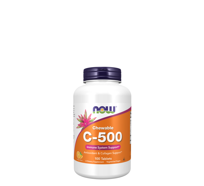 NOW - Vitamin C-500 Orange Chewables - 100 Tablets